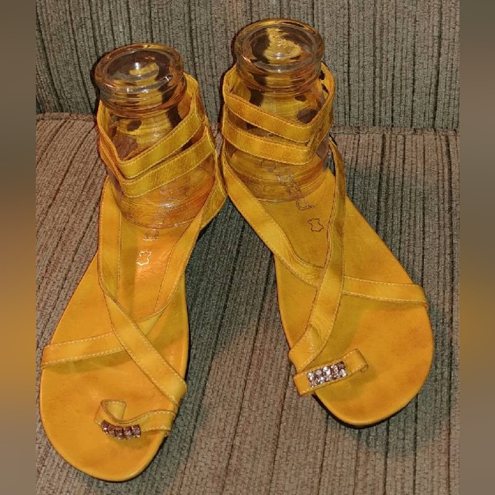 Lizard Brand leather gladiator sandals